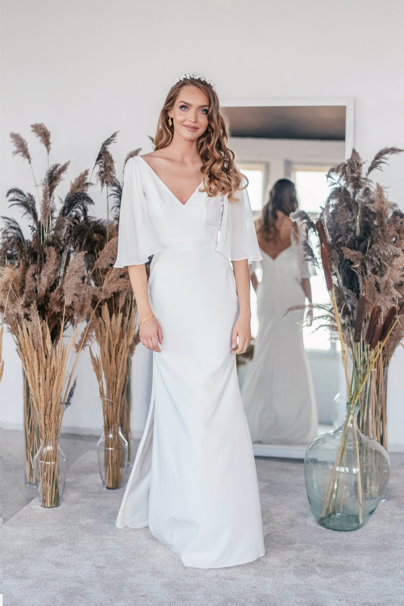 affordable bridesmaid dresses san diego Maya Cranberry Embellished Angel Sleeve & Open Back Midaxi Dress  Maya  Deluxe