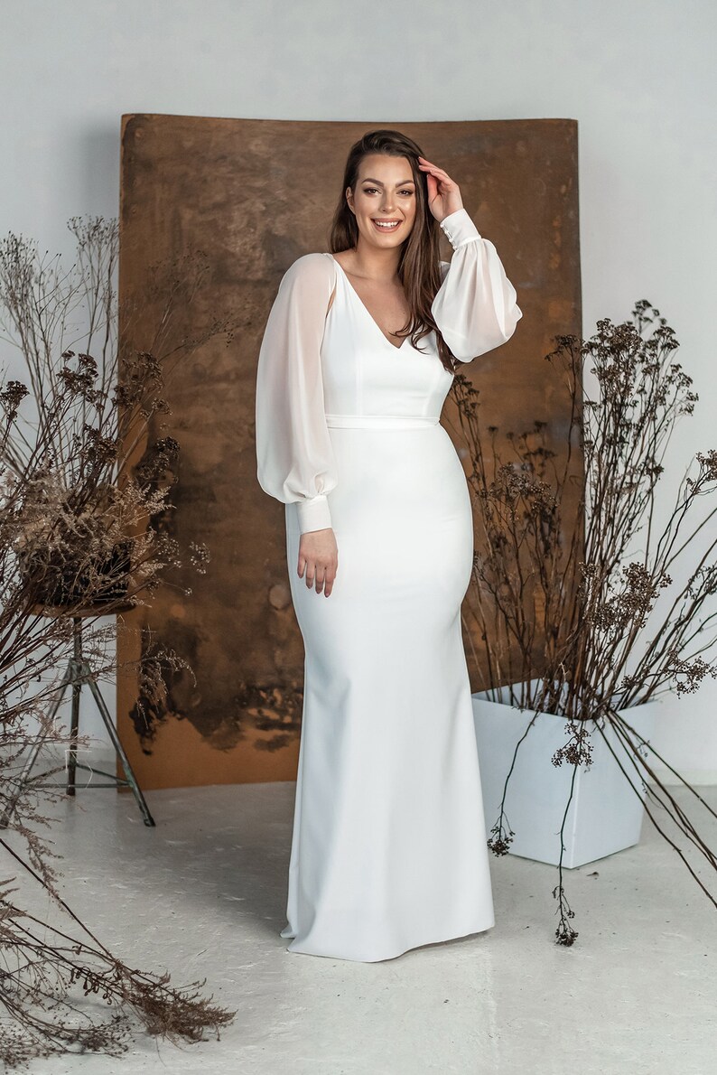 Chiffon Detachable Sleeves Etsy Canada