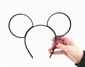 Minimalist Mickey Ears, Mickey Ear Headband, Mickey Ear Headband Base, Minnie Ears, 3D Printed