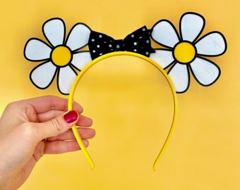 Flower Mickey Ears, Retro Mickey Ears, Flower Minnie Ears, Flower and Garden Festival Ears, Mickey Ear Headband, 3D Printed Ears
