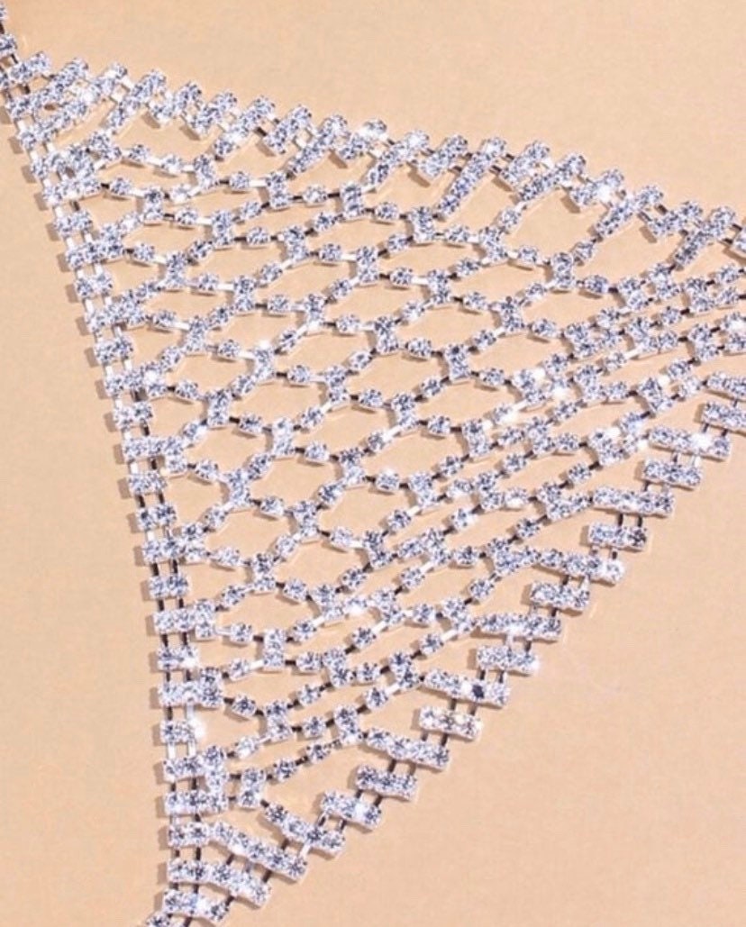 Diamond bra full diamond diamond bra rhinestone bra diamond Etsy