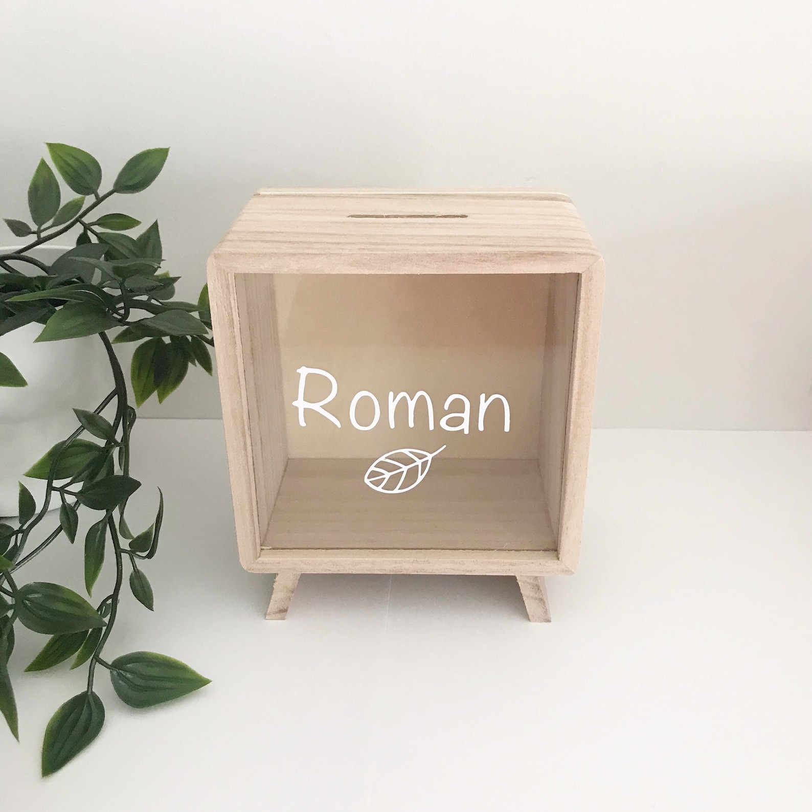 Personalised Wooden Money Box Etsy Australia