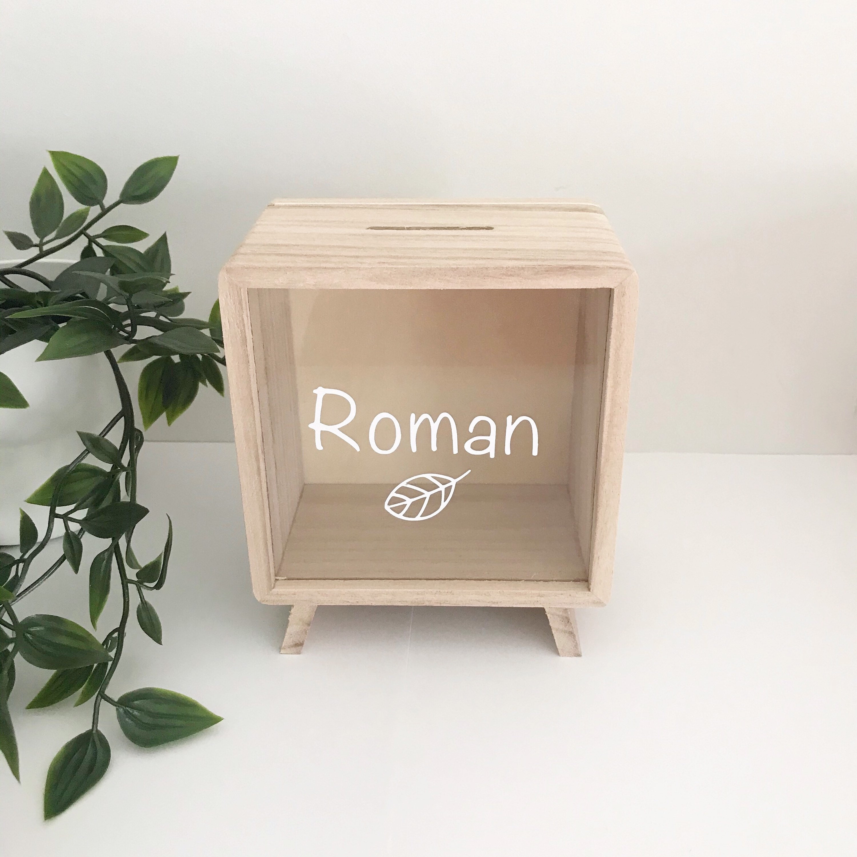 Personalised Wooden Money Box Etsy Australia