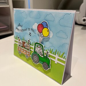carte anniversaire à la ferme 画像 2