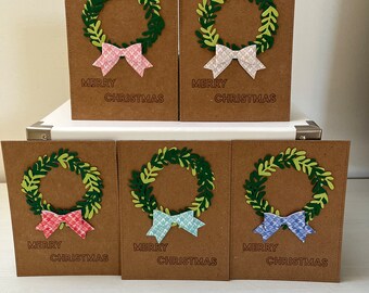 Colorful crown and bow card