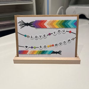 carte bracelet à message personnalisable