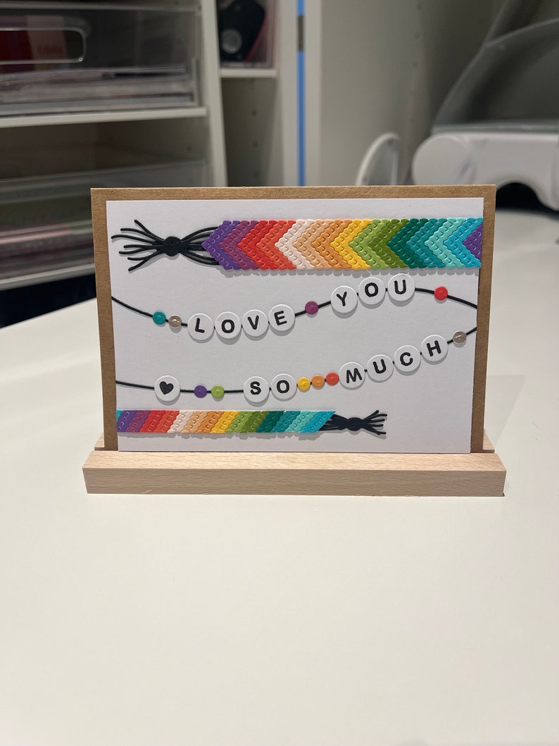 carte bracelet à message personnalisable image 1