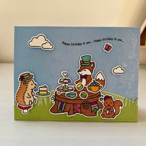 Carte anniversaire the en plein air