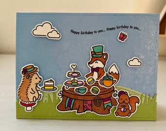 Outdoor birthday card