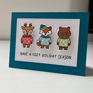 Carte de Noël pull moche