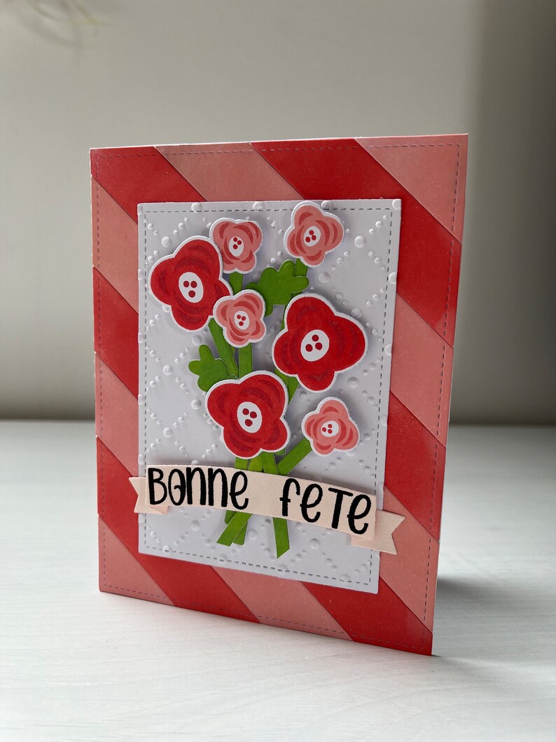 Carte bouquet en fête image 1