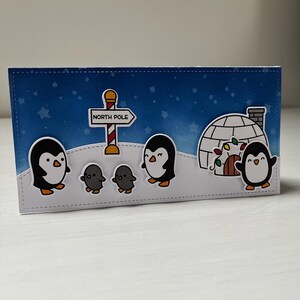 Biglietto per la festa dei pinguini