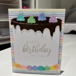 mehrfarbige Kuchenkarte