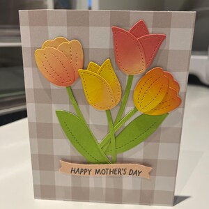 carte bouquet de fête des mères