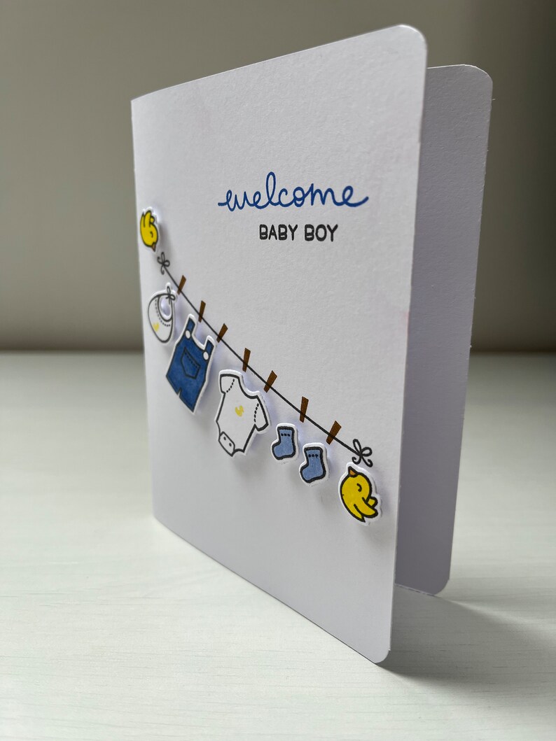Carte petit linge de bébé image 3