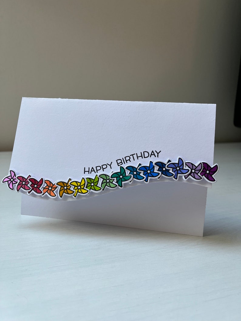 carte anniversaire Moulins à vent image 1