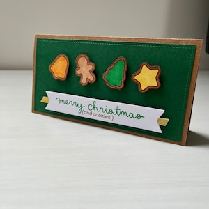 Carte cookies de Noël