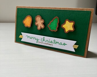 Christmas cookie card