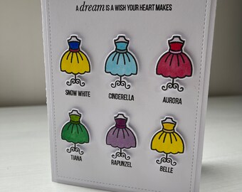 Carte robes de princesse