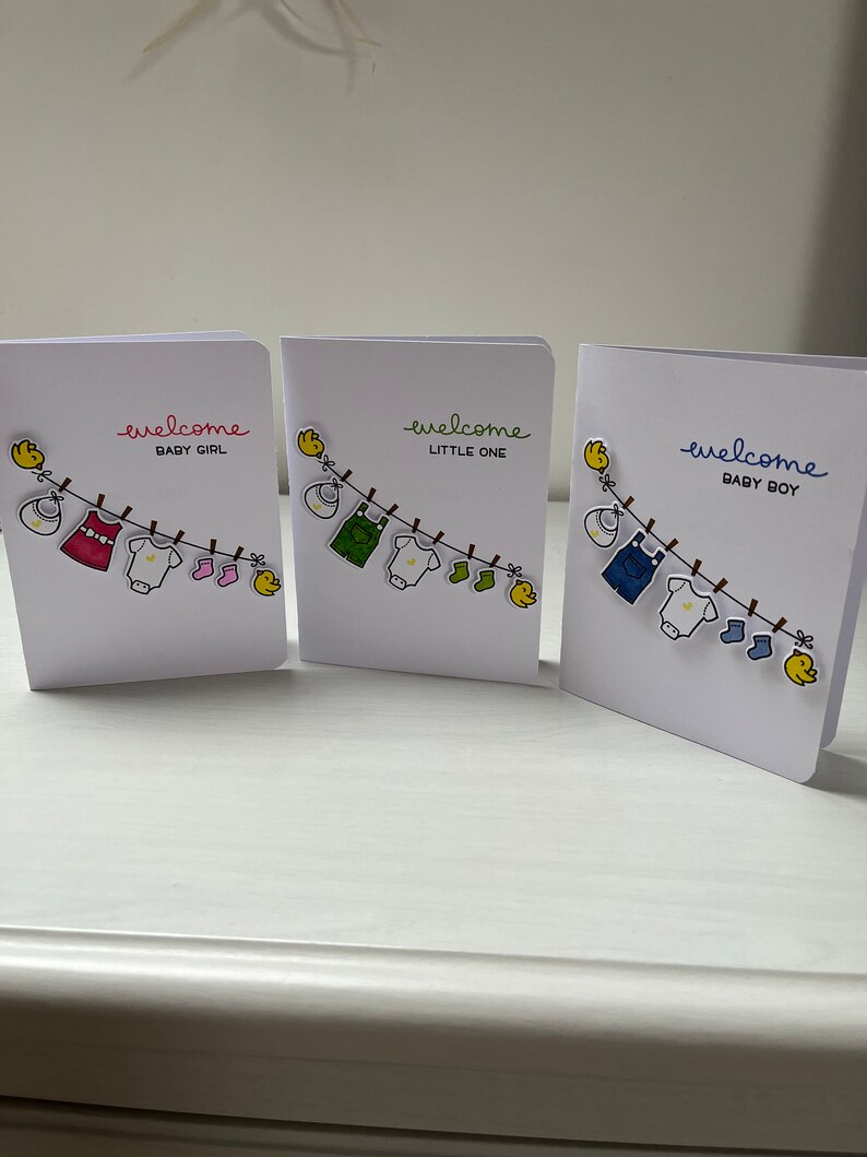 Carte petit linge de bébé image 1