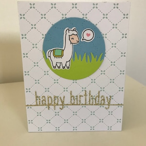 Carte anniversaire Lama