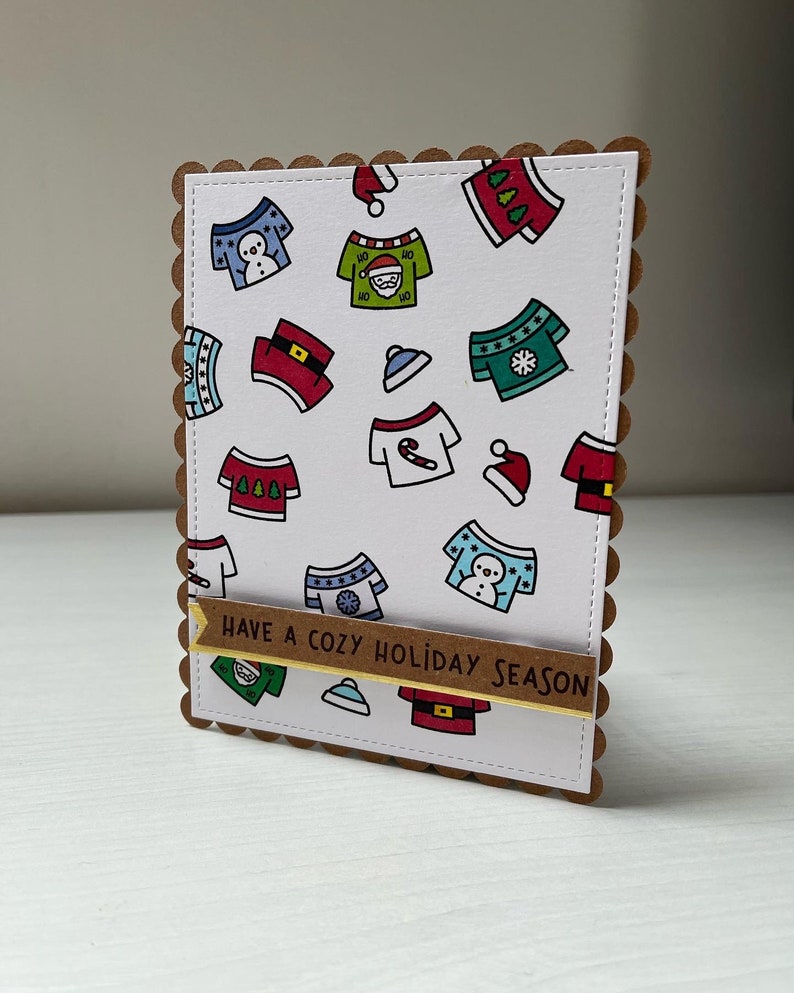 Carte pêle-mêle de pulls de noel image 1