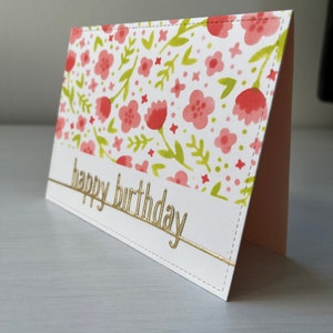 Carte d’anniversaire fleurie image 2