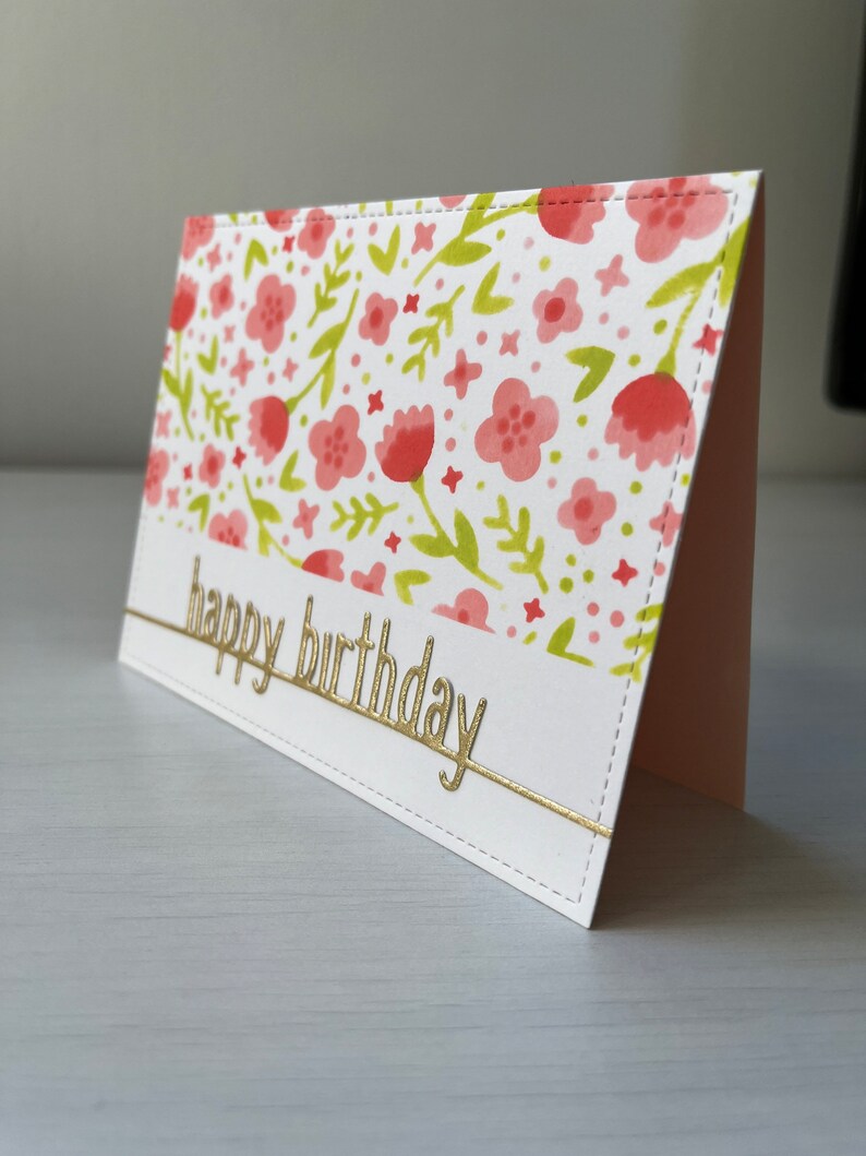 Carte d’anniversaire fleurie image 2