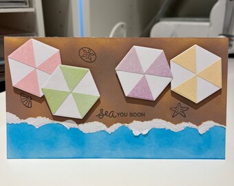 carte vacances à la plage