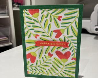 birthday bouquet card