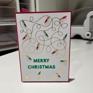 Weihnachtskranzkarte