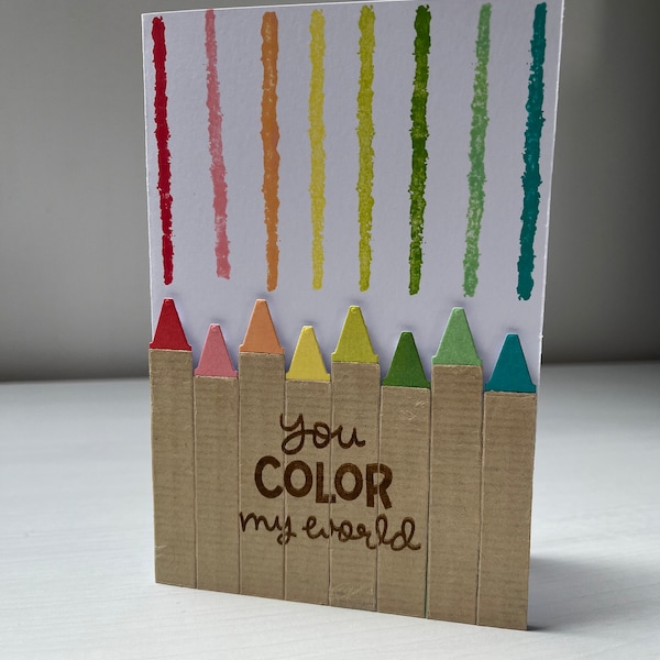 carte crayons de couleur