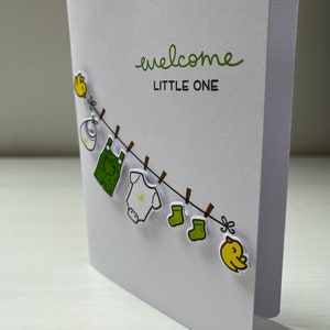 Carte petit linge de bébé image 2