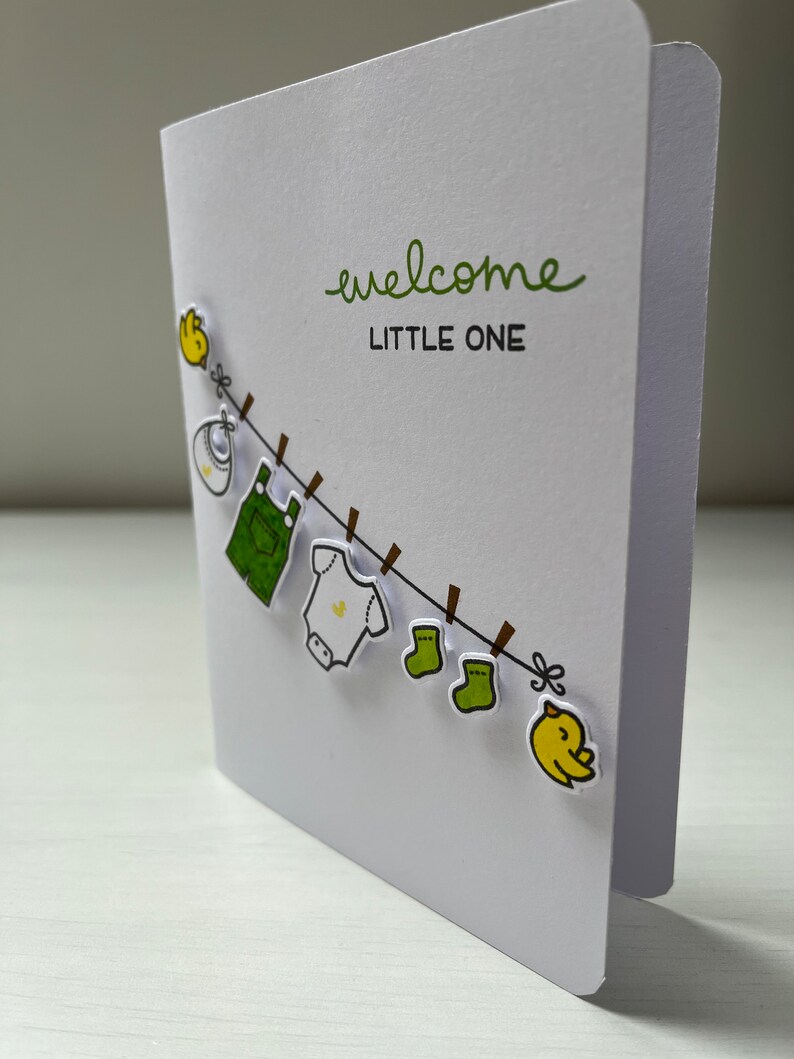 Carte petit linge de bébé image 2