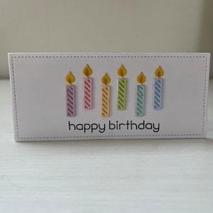 Carta candele multicolori