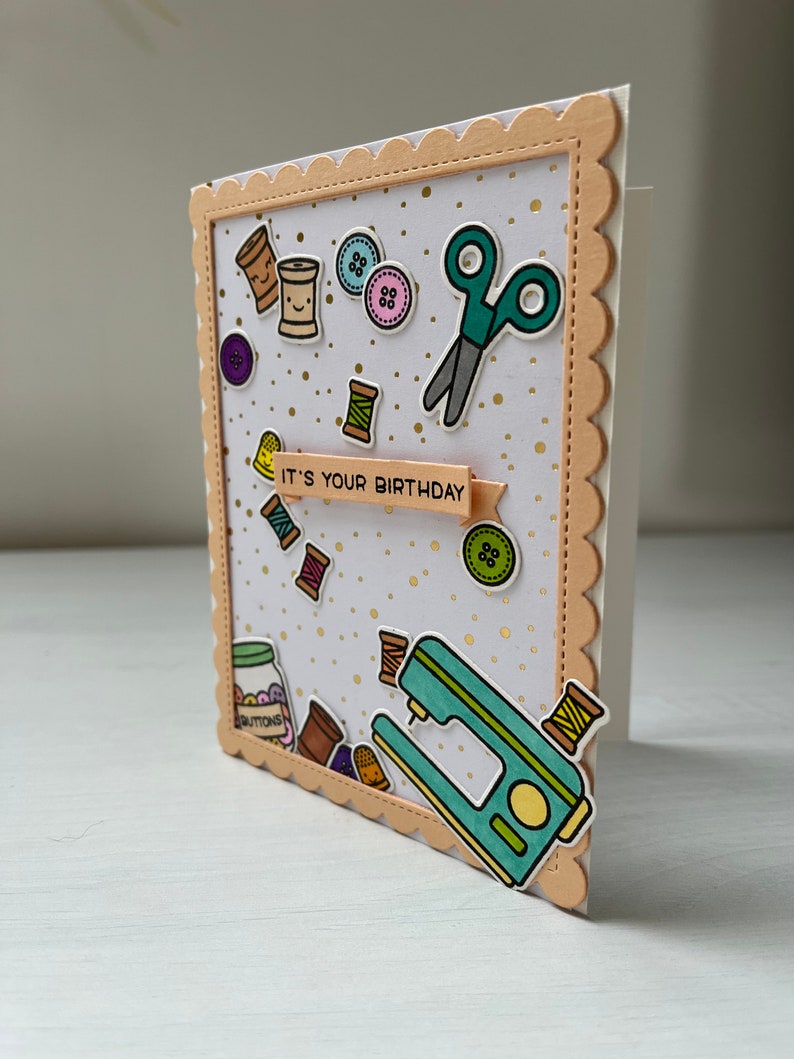 Carte d’anniversaire couture 画像 2
