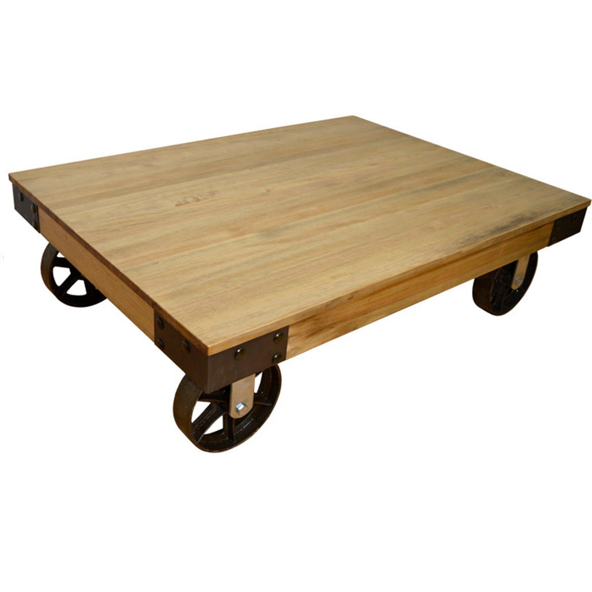 Auto-Typ Couchtisch aus Massivholz mit Vintage-Finish und | Etsy