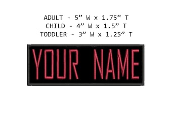 Custom Ghostbusters Your Name Tag Personalized Patch Embroidered DIY Iron-on/Sew-on Applique, Adult Child Toddler, Halloween Costume Uniform