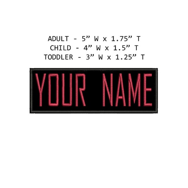 Benutzerdefinierte Ghostbusters Ihr Namensschild, personalisierter Aufnäher, bestickt, zum Aufbügeln/Aufnähen, für Erwachsene, Kinder, Kleinkinder, Halloween-Kostüm, Uniform