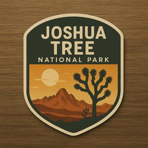 Joshua Tree Park Decal/Waterproof Vinyl Decal Sticker/UV Resistant Decal/Sticker Decal/Vinyl Nature Decal/Car Window/Truck Bumper/Souvenir