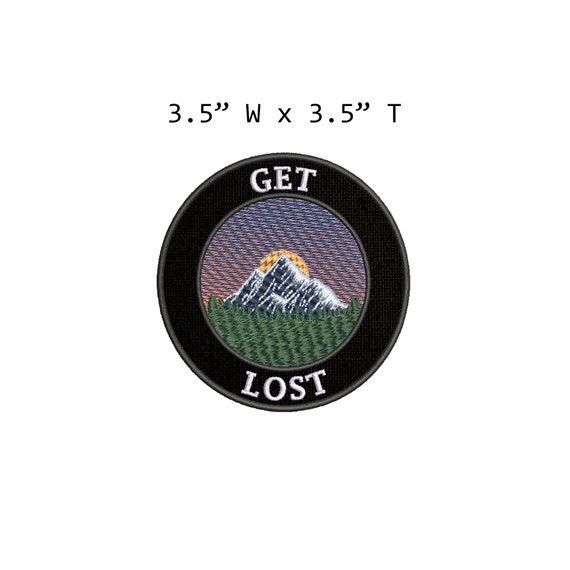 Wild Adventure Traveler Mountain Embroidered Patches Clothing Badges Iron  Sew On