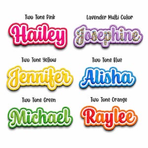 Custom Name Patch Embroidered, Colorful Custom Name Patches, Sew On/Iron On Patches for Clothing Jackets Backpacks, Personalized Patches Bild 5