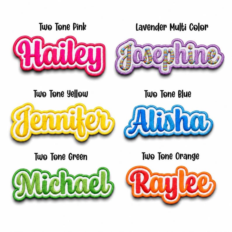 Custom Name Patch Embroidered, Colorful Custom Name Patches, Sew On/Iron On Patches for Clothing Jackets Backpacks, Personalized Patches Bild 5