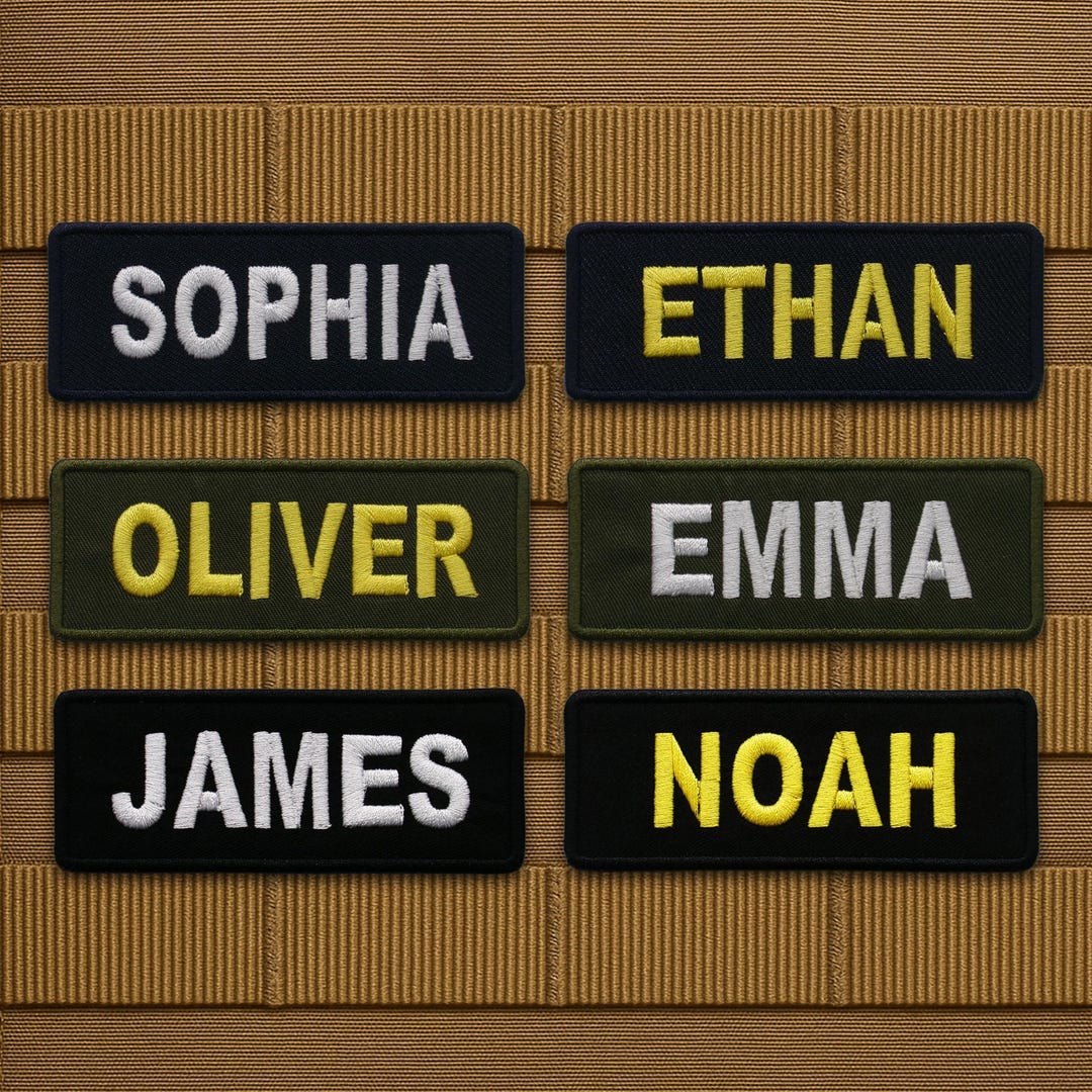 Custom Name Patch Embroidered, Colorful Custom Name Patches, Sew On ...