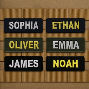 Custom Name Patch Embroidered, Colorful Custom Name Patches, Sew On/Iron On Patches for Clothes Jackets Backpacks, Personalized Patches