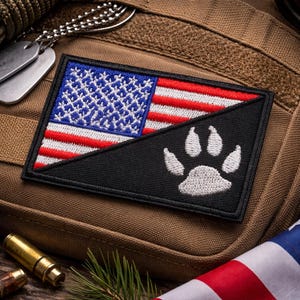 Amerikanische Flagge Patch veteran Made Applikation: USA gesticktes Abzeichen, dauerhafte Naht (zum Aufbügeln, für militärische Zwecke)