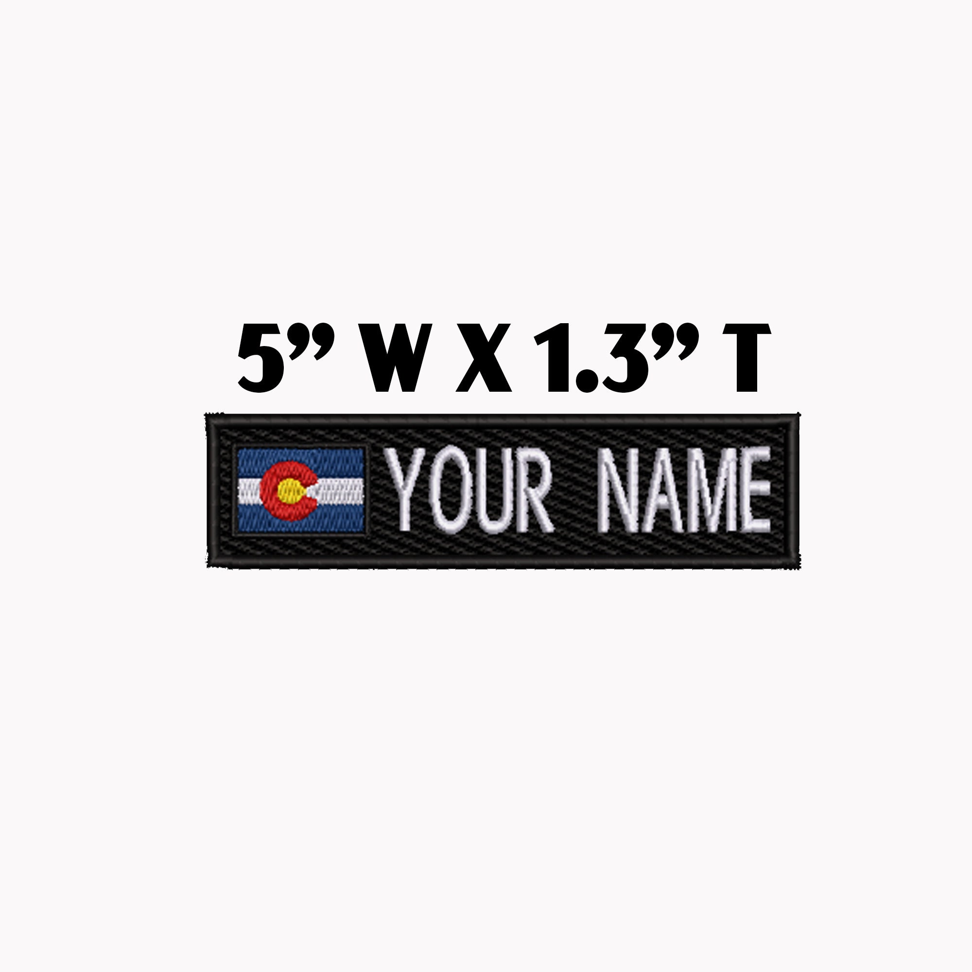 5x1.5 Name Patch Custom your Name Personalized Name Tag Embroidered  Iron-on/sew-on Applique Uniform Costume Vest Clothing Backpack 