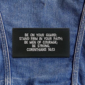 Corinthians 6:13 Bible Verse Patch Embroidered Iron-On Applique for Jacket & Clothing, Faith Gift, Christian Bikers, Inspirational Patch