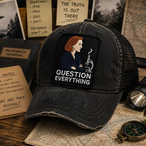 Question Everything Patch/UFO Patch/Area-51 Patch/Iron On Patch/Paranormal Patch/Retro Xfiles Patch/Cover-Up/Government Secrets Patch/Aliens bild 3