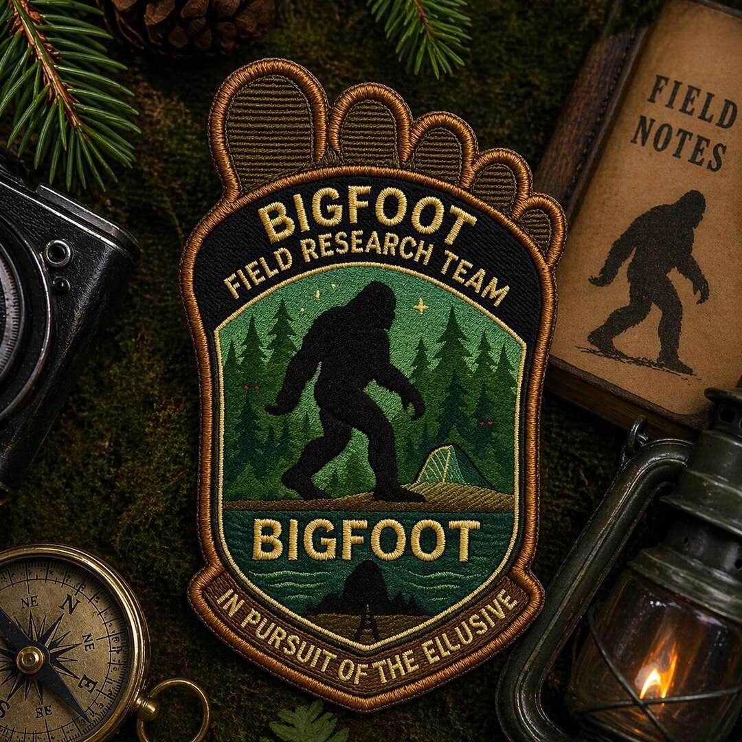 Bigfoot Field Research Team Patch/iron-on Patch/paranormal Cryptid ...
